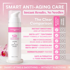 Borrador de arrugas, manchas oscuras y crepé SB