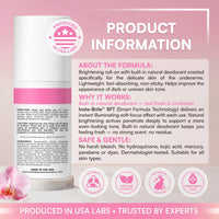 SB Skin Brightening Roll-on para axilas con desodorante natural